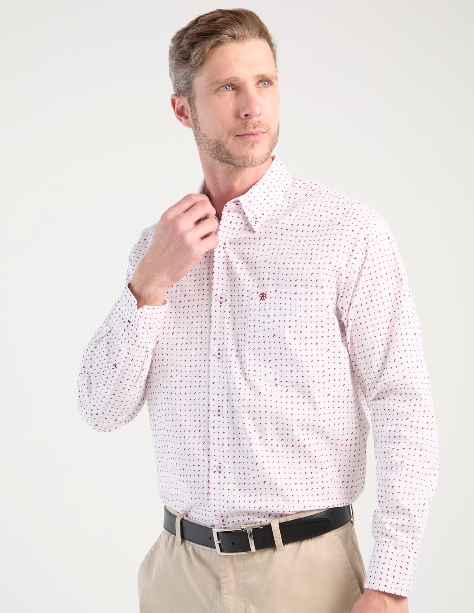 Camisa casual de algodón manga larga para hombre Camisa casual de algodón manga larga para hombre