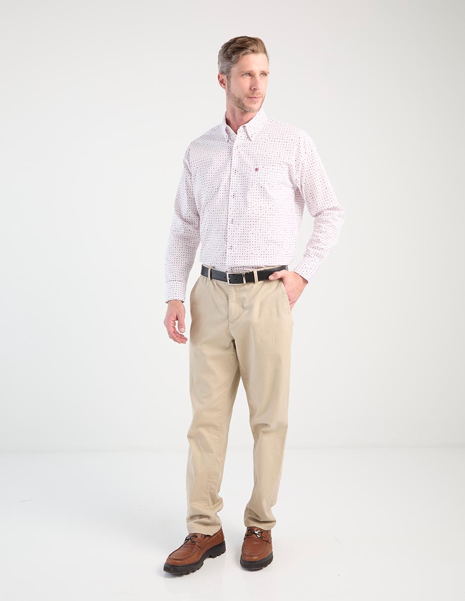Camisa casual de algodón manga larga para hombre 3