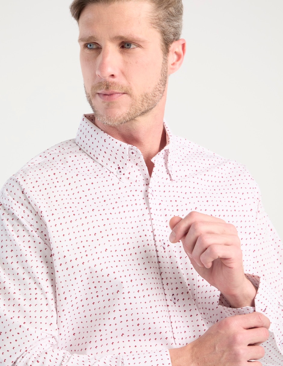 Camisa casual de algodón manga larga para hombre 4