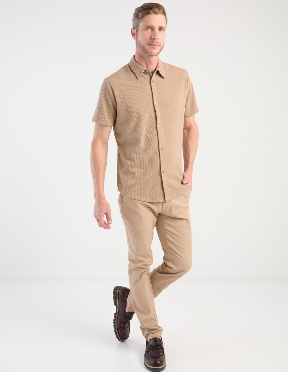 Camisa casual manga corta para hombre 6