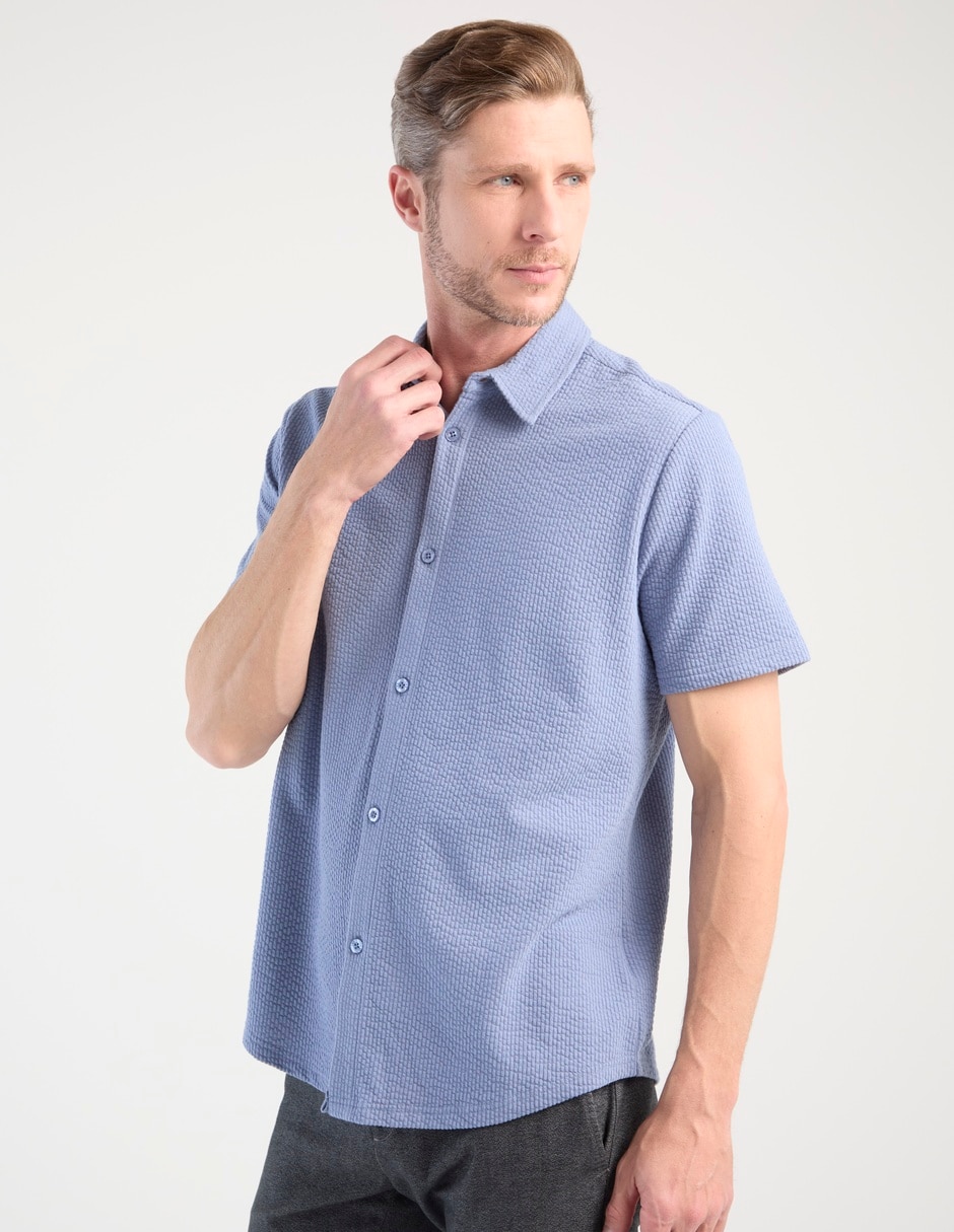 Camisa casual manga corta para hombre