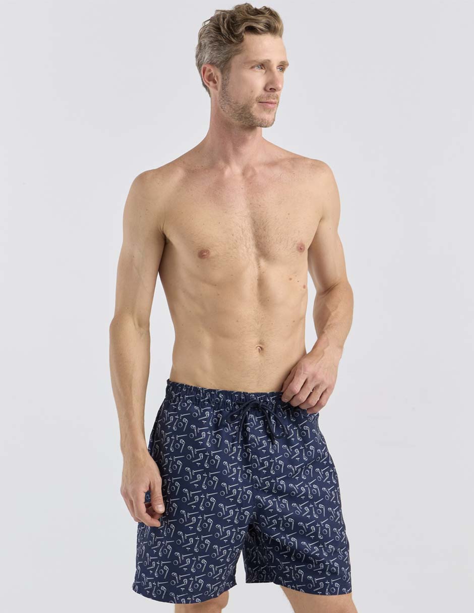 Traje de baño con bolsillos para hombre