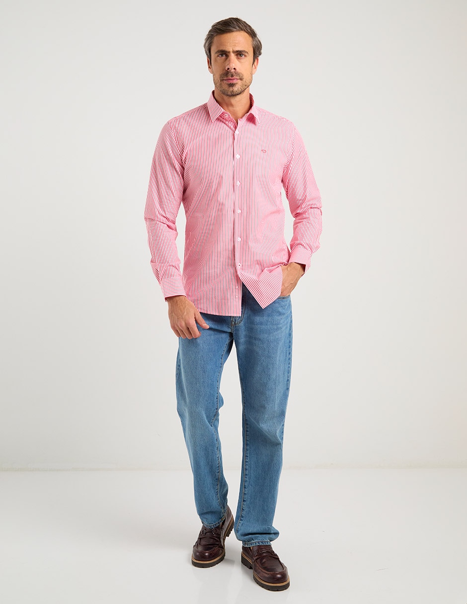 Camisa casual de algodón manga larga para hombre 3