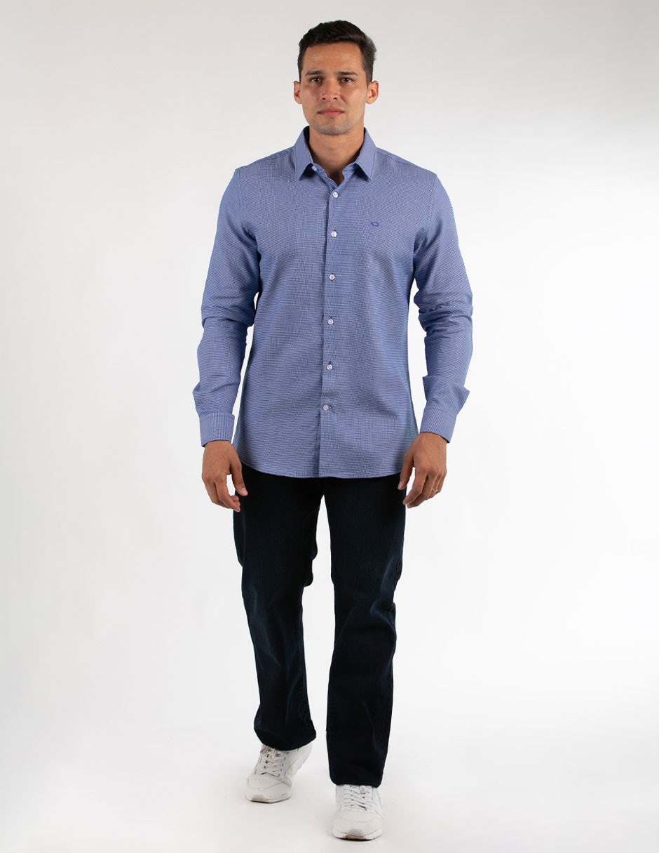 Camisa casual de algodón manga larga para hombre 3