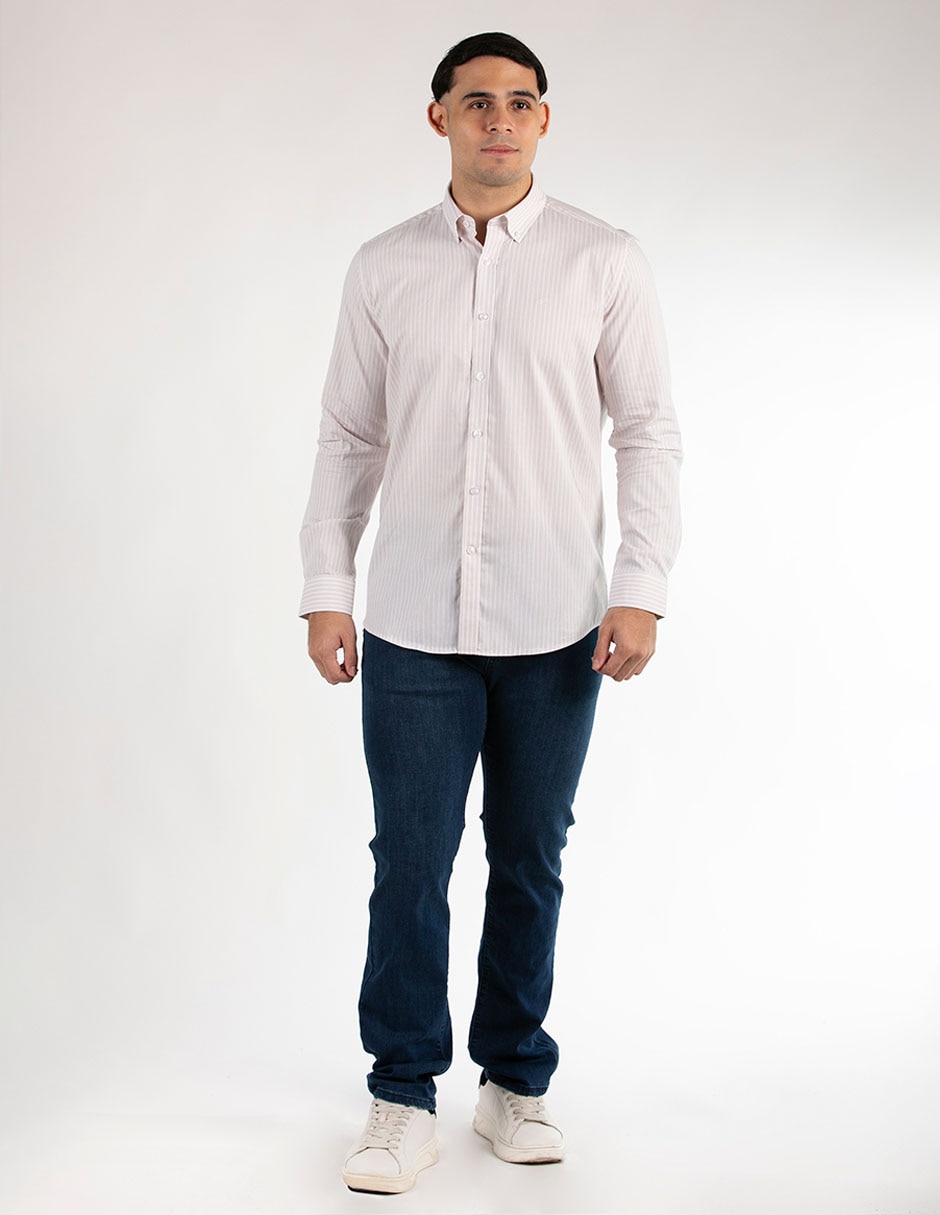 Camisa casual de algodón manga larga para hombre 3