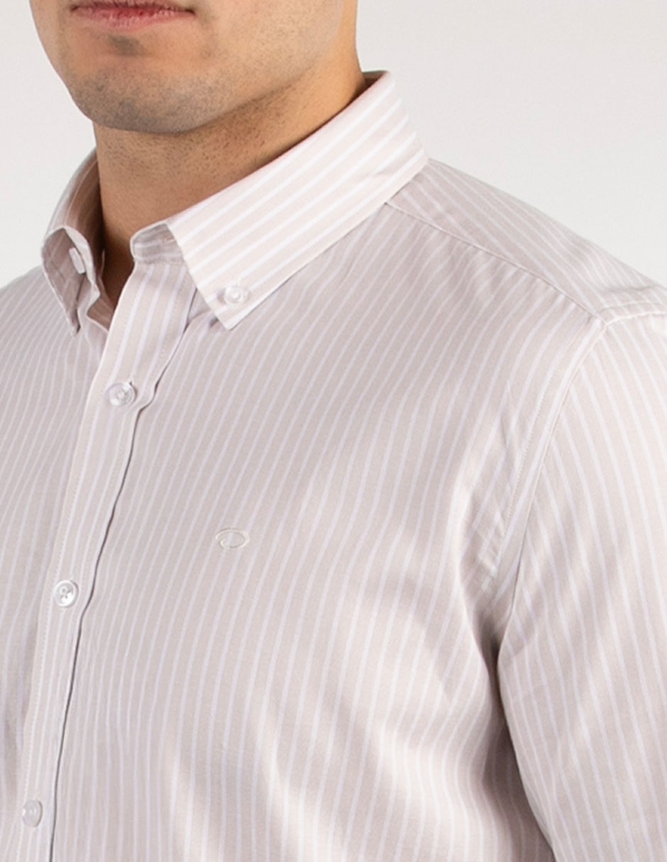 Camisa casual de algodón manga larga para hombre 4