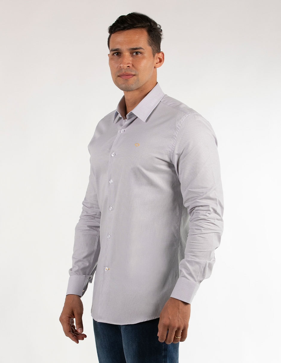 Camisa casual de algodón manga larga para hombre Camisa casual de algodón manga larga para hombre