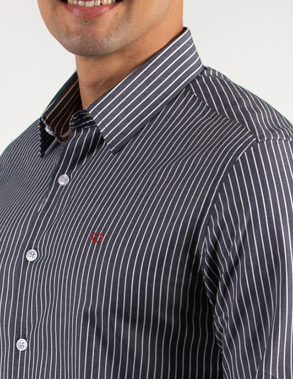 Camisa casual de algodón manga larga para hombre 4