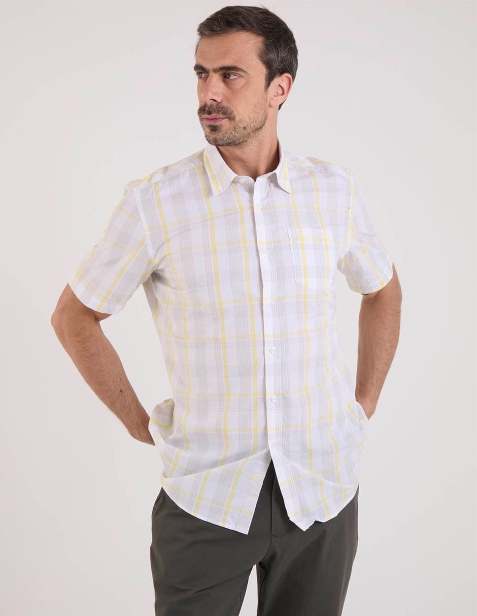 Camisa casual de algodón manga corta para hombre 2