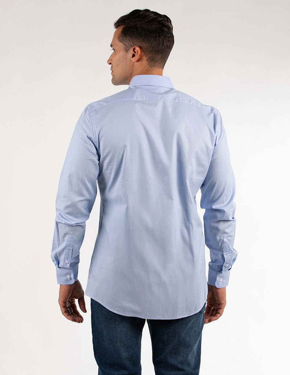 Camisa casual de algodón manga larga para hombre 2