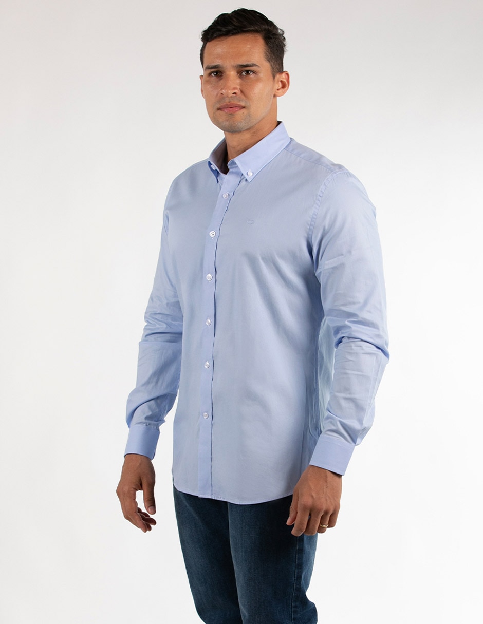 Camisa casual de algodón manga larga para hombre 3