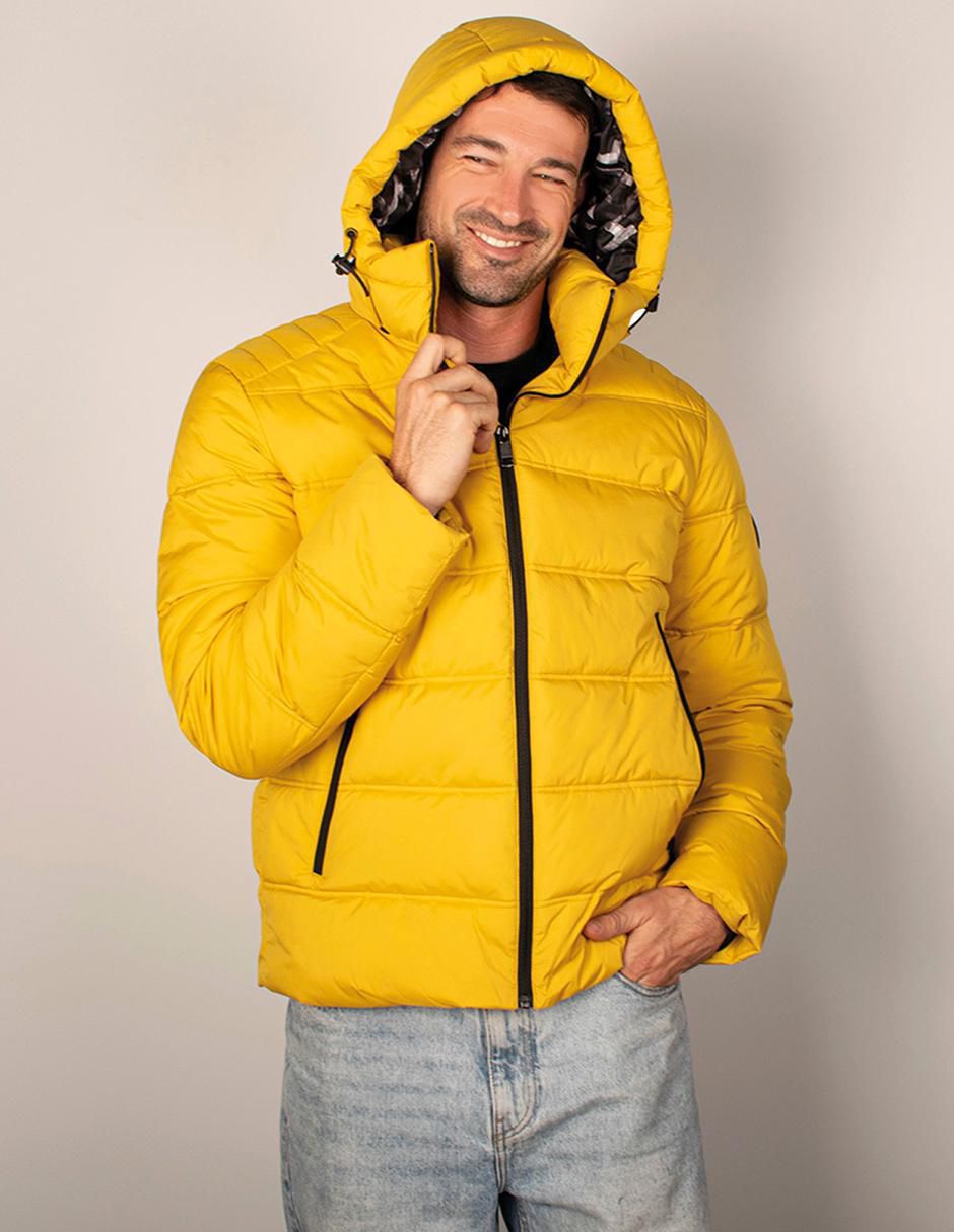 Chamarra capitonada Greenlander con capucha para hombre