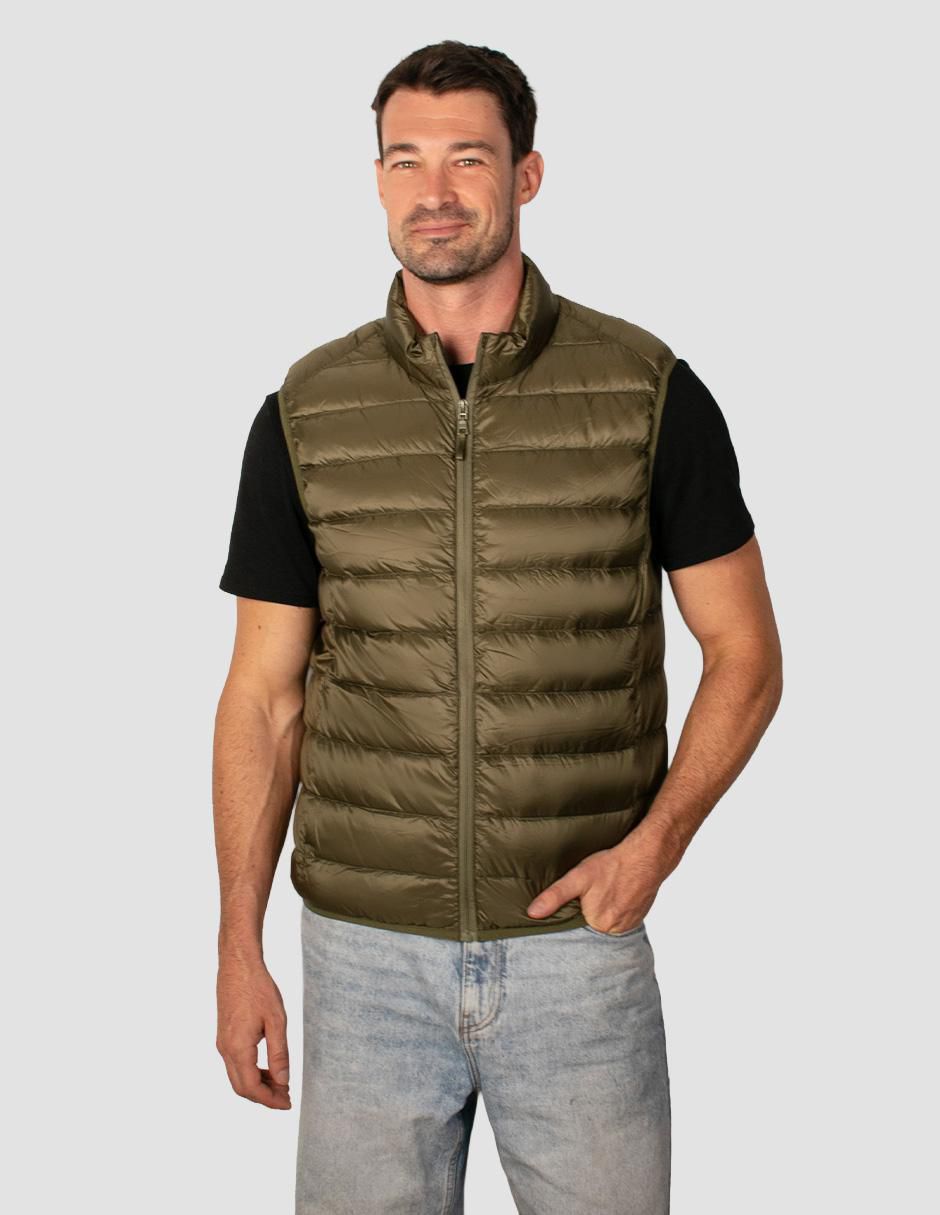 "chaleco" greenlander no poliéster capitonado "para hombre"