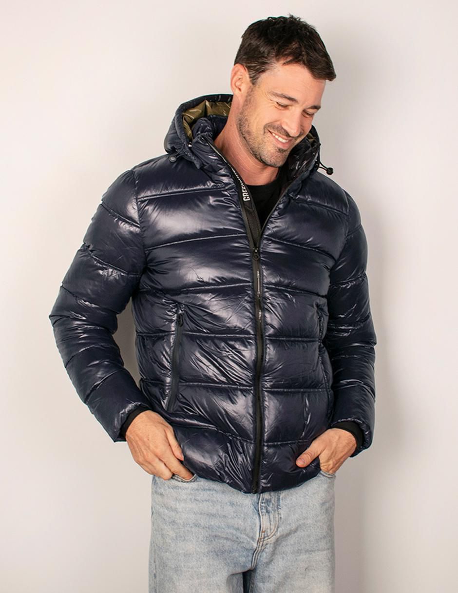 Chamarra acolchada capitonado para hombre