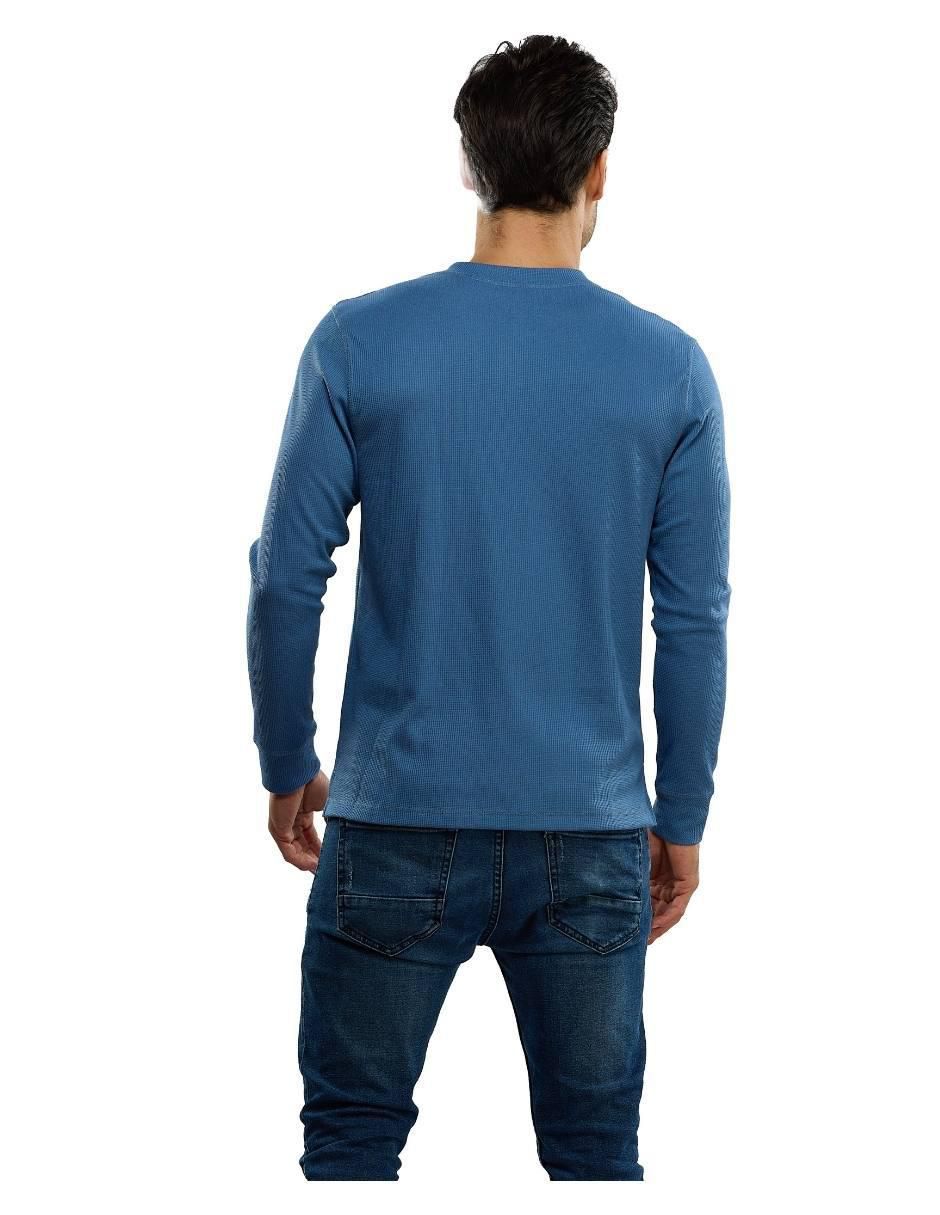 Playera cuello henley para hombre 3