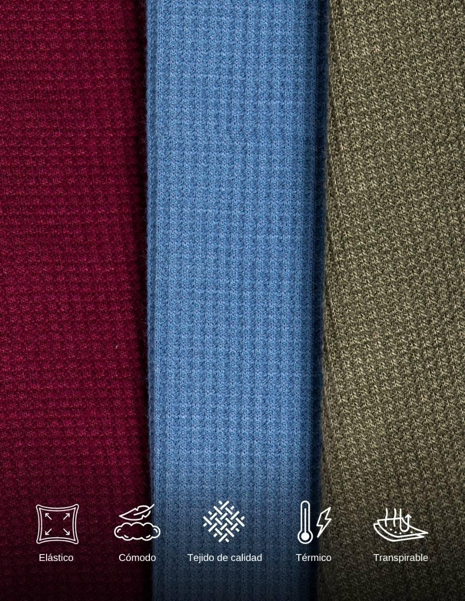 Playera cuello henley para hombre 8