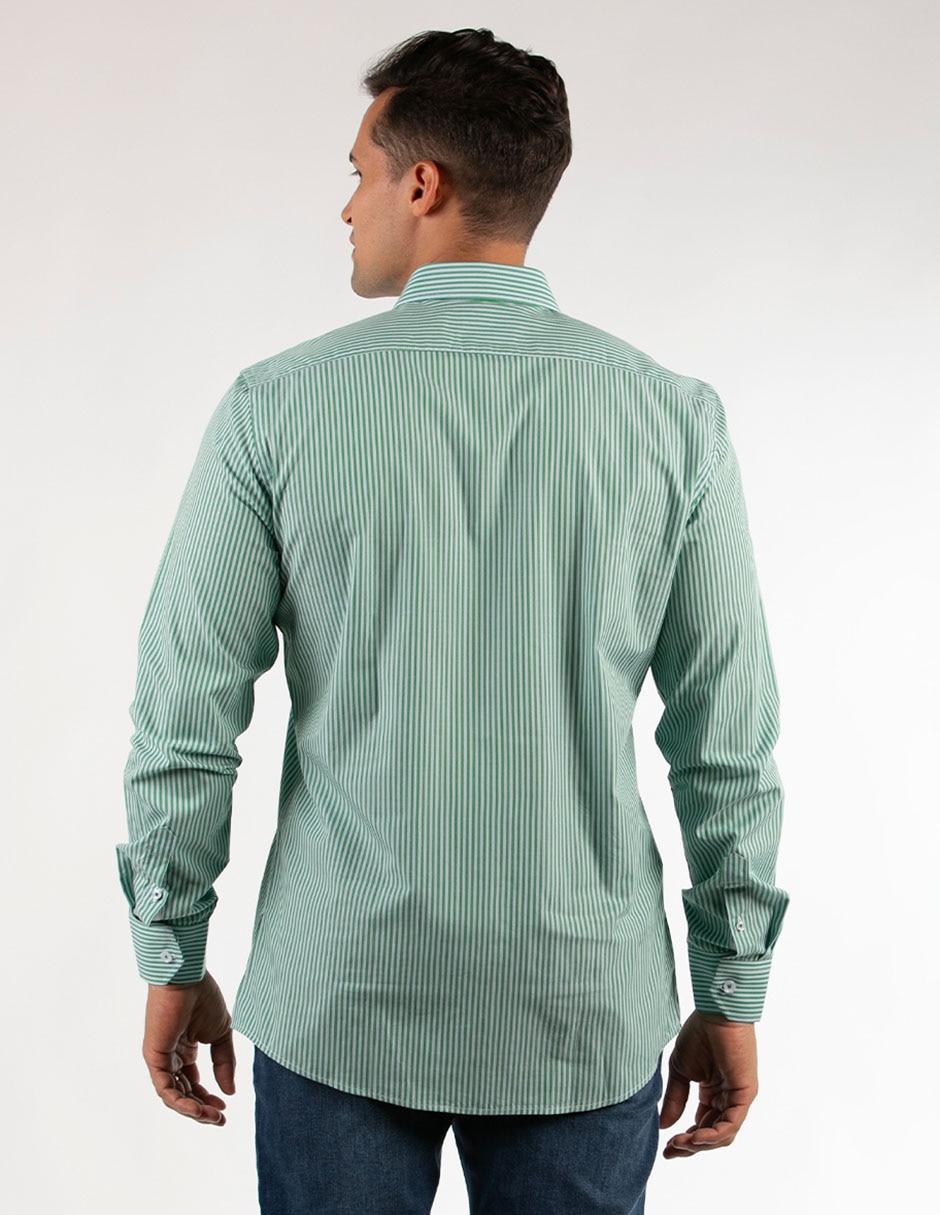 Camisa casual de algodón manga larga para hombre 2