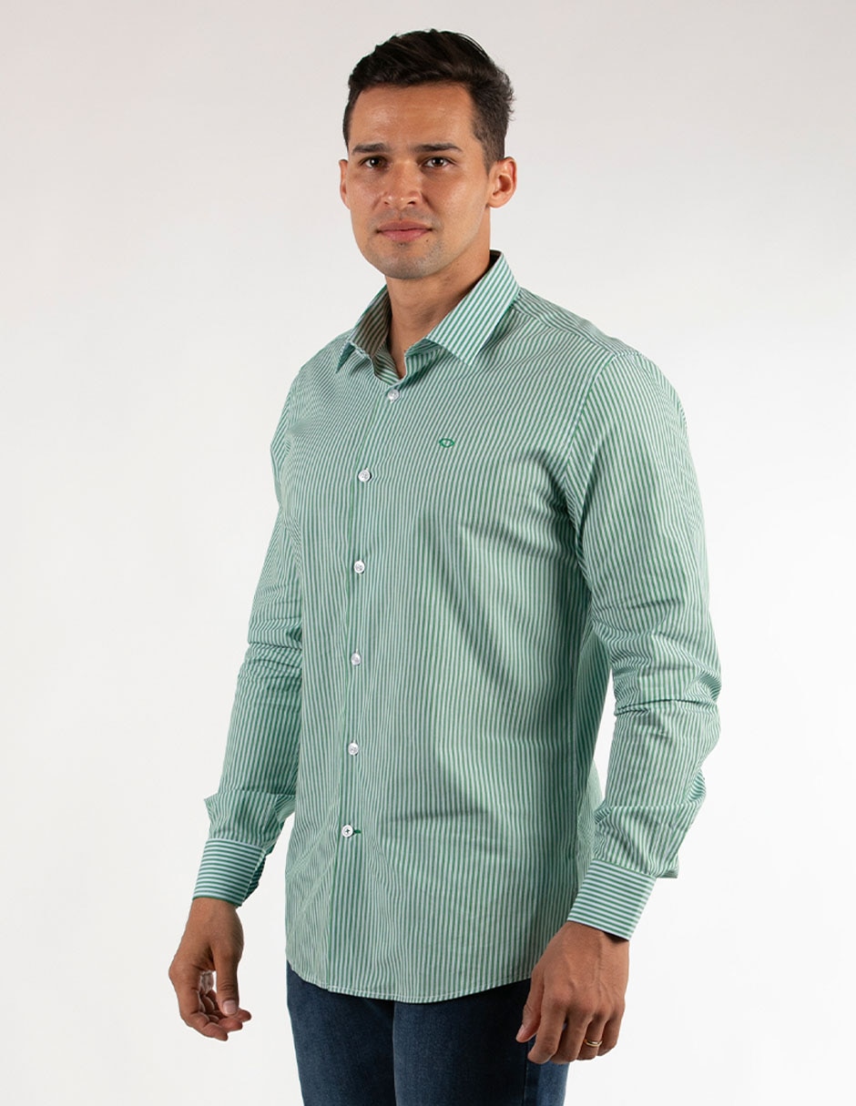Camisa casual de algodón manga larga para hombre 3