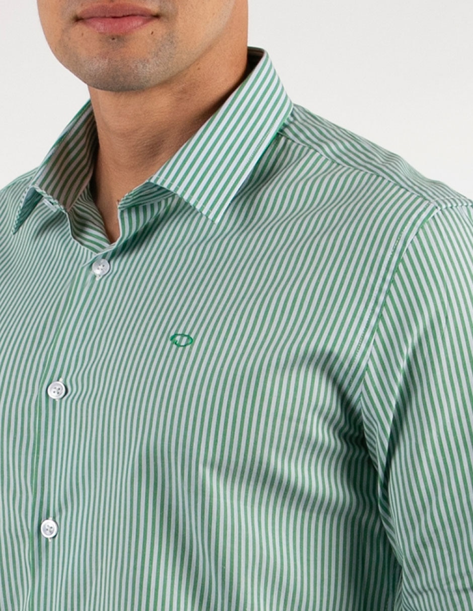 Camisa casual de algodón manga larga para hombre 4