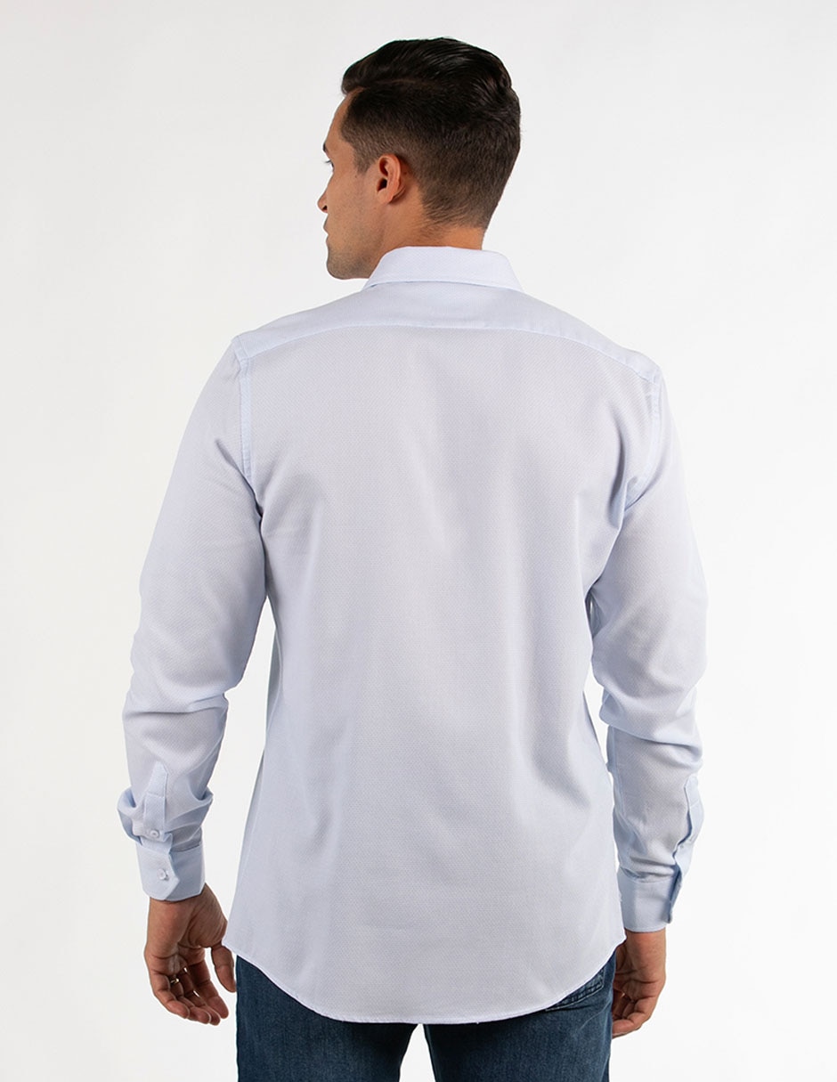 Camisa casual de algodón manga larga para hombre 2