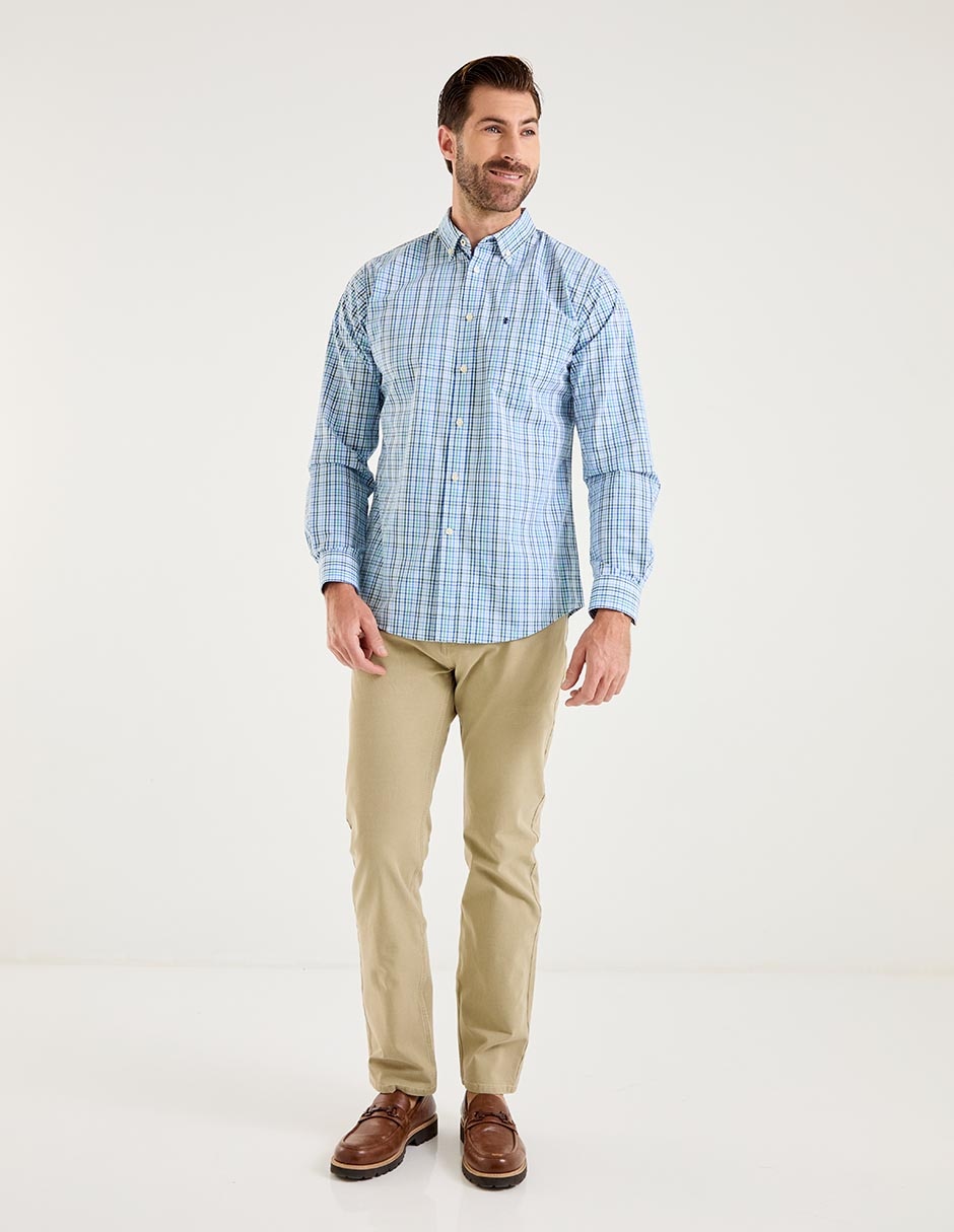 Camisa casual de algodón manga larga para hombre 3