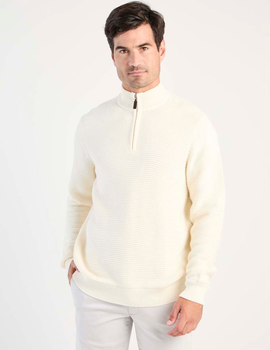 Suéter cuello con cierre para hombre Suéter cuello con cierre para hombre