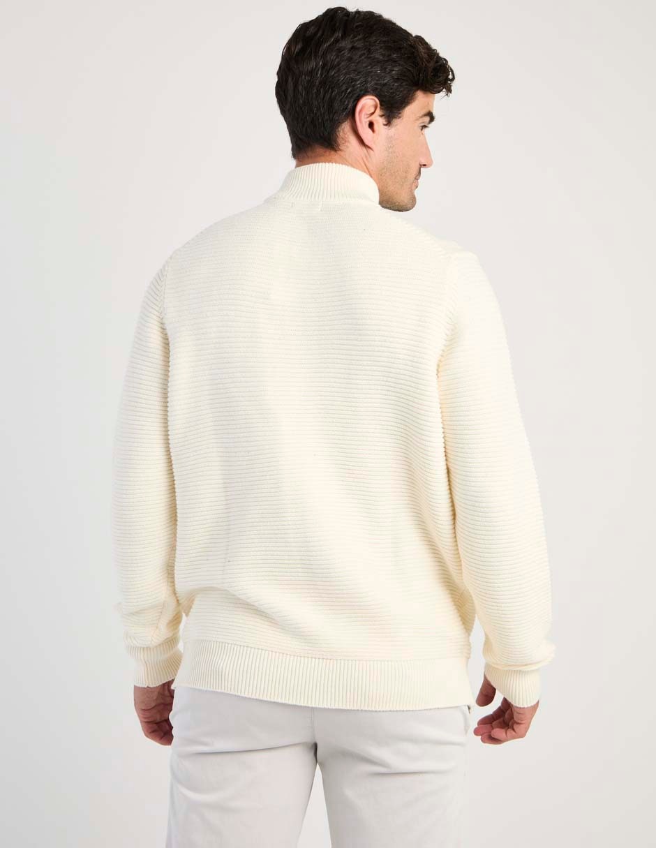 Suéter cuello con cierre para hombre 2