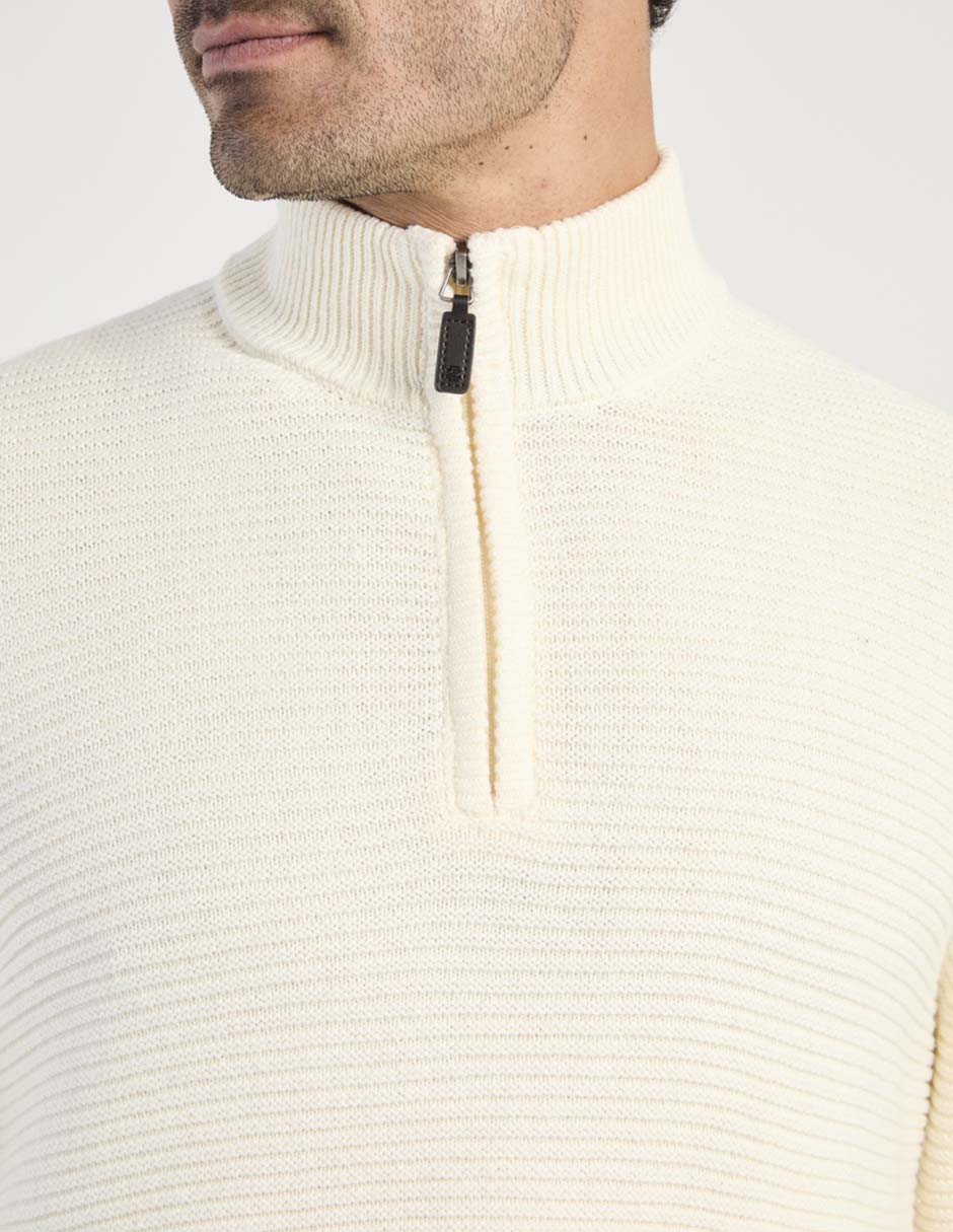 Suéter cuello con cierre para hombre 4