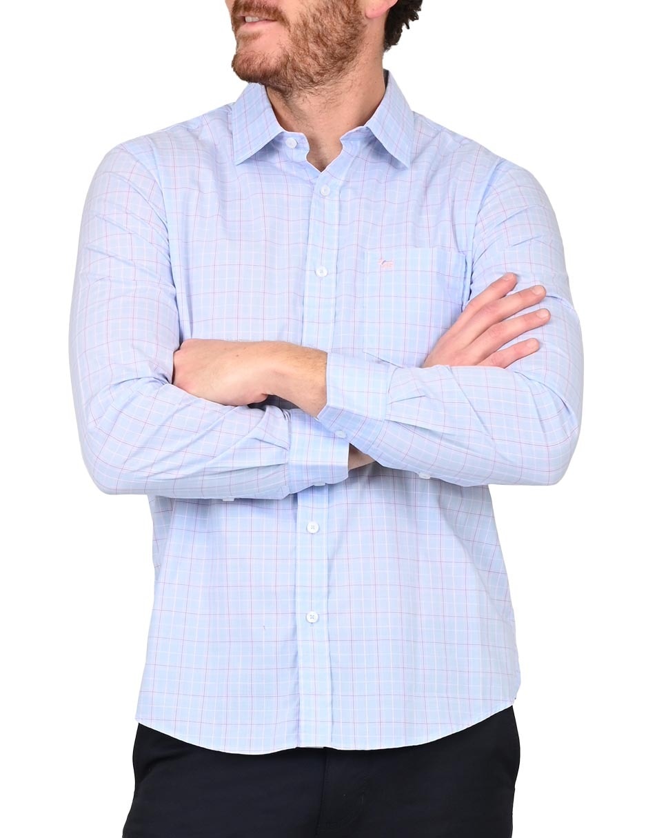 Camisa casual de algodón manga larga para hombre 4