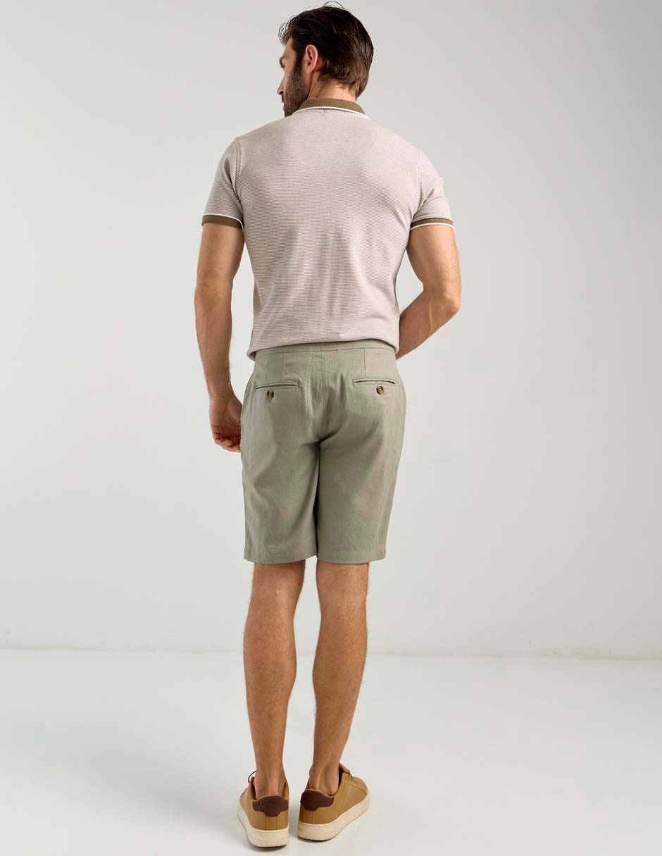 Bermuda de lino para hombre 2