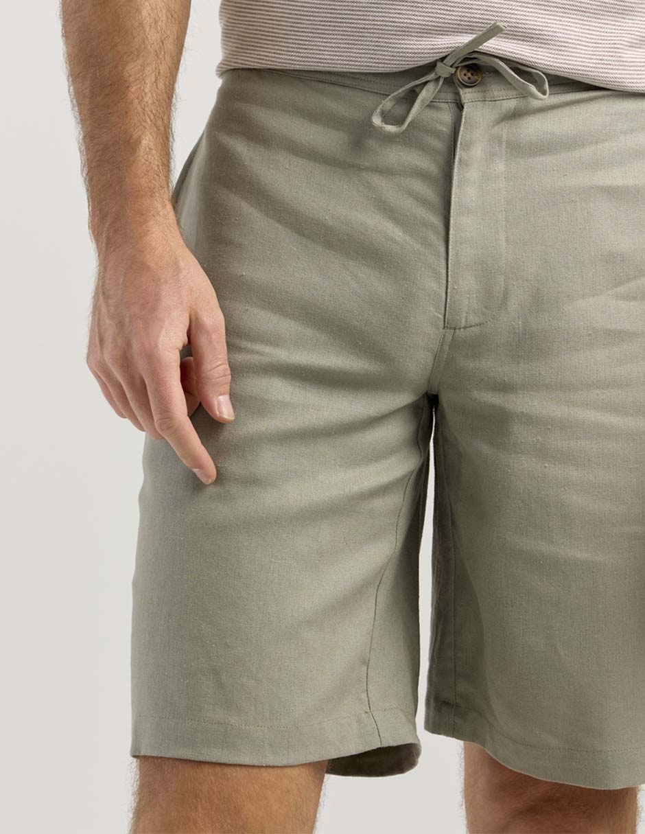 Bermuda de lino para hombre 4