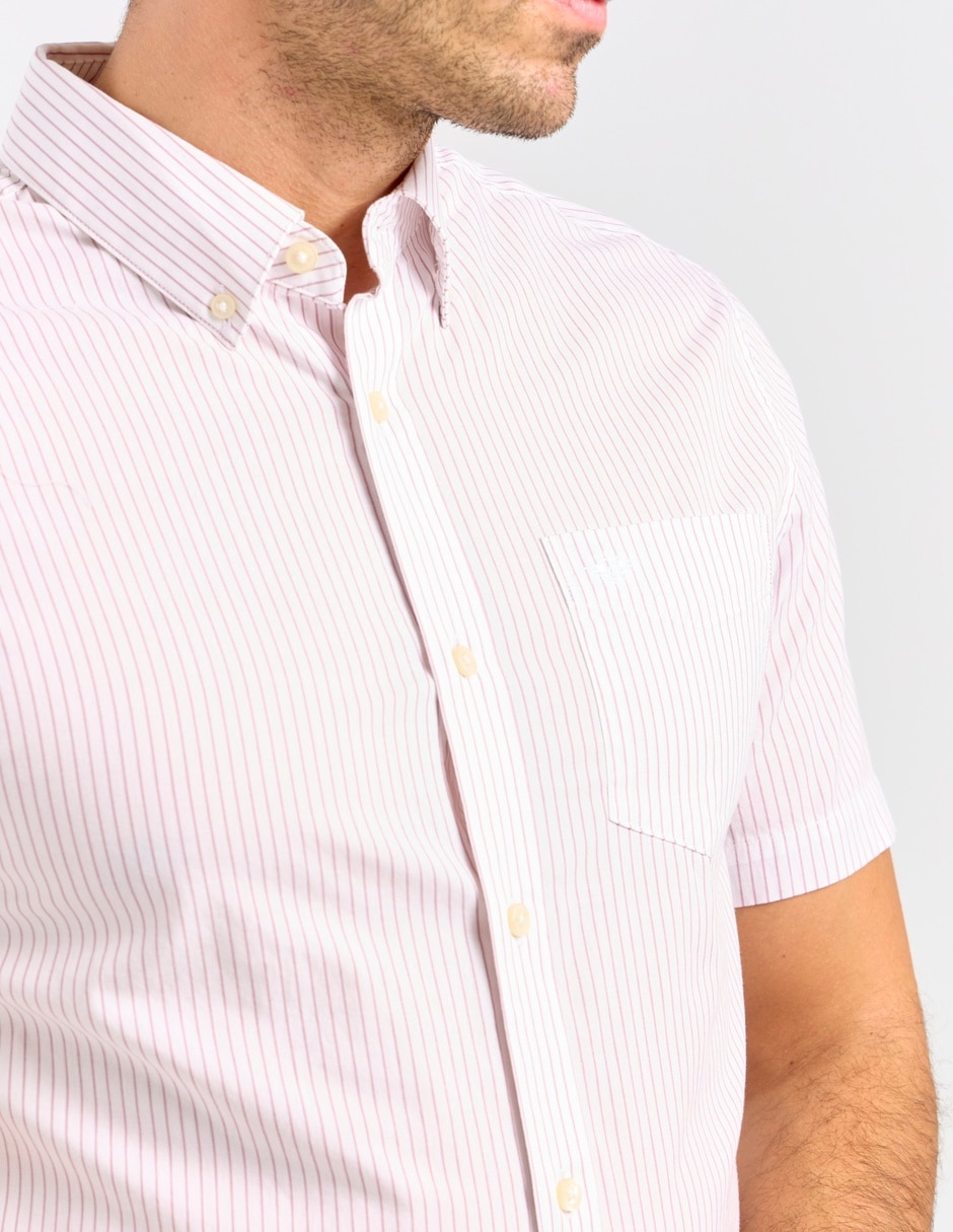 Camisa casual de algodón manga corta para hombre 4