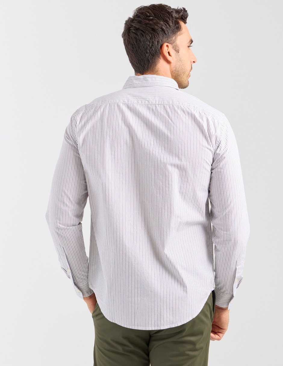 Camisa casual de algodón manga larga para hombre 2