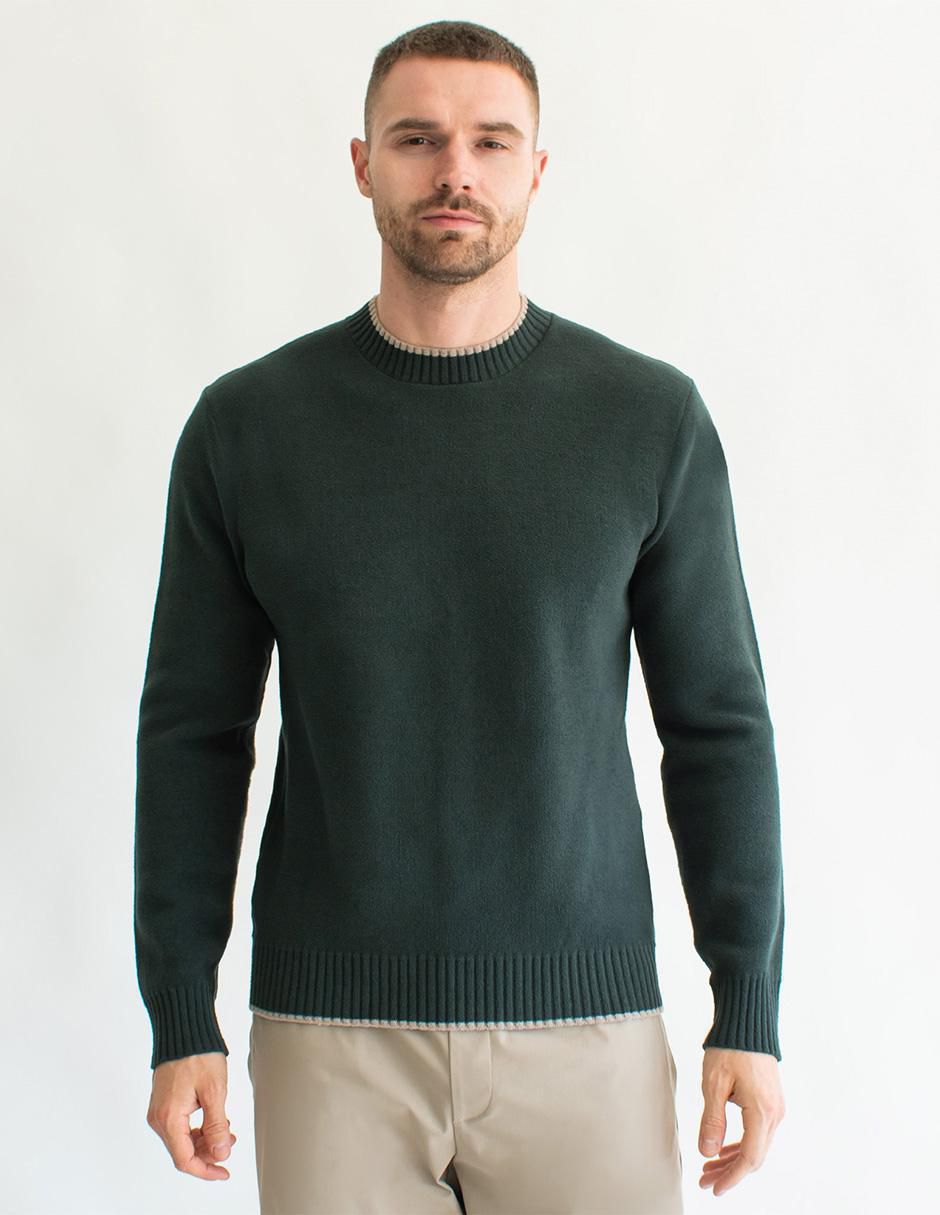 Suéter cuello redondo para hombre 1