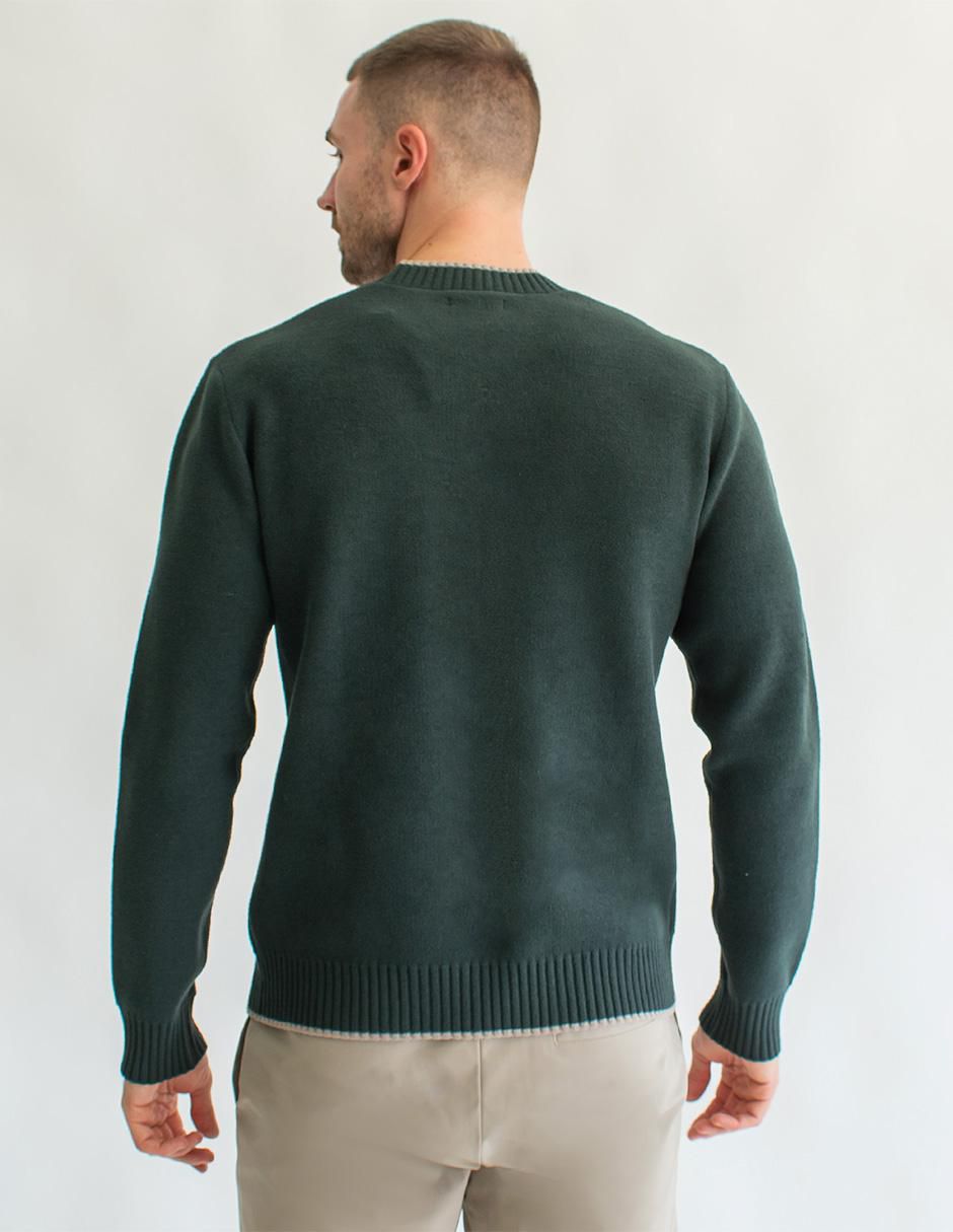 Suéter cuello redondo para hombre 2