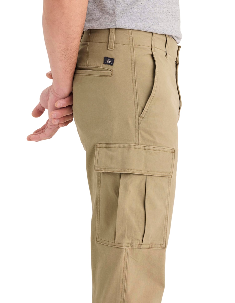 Pantalón cargo recto de algodón para hombre 4