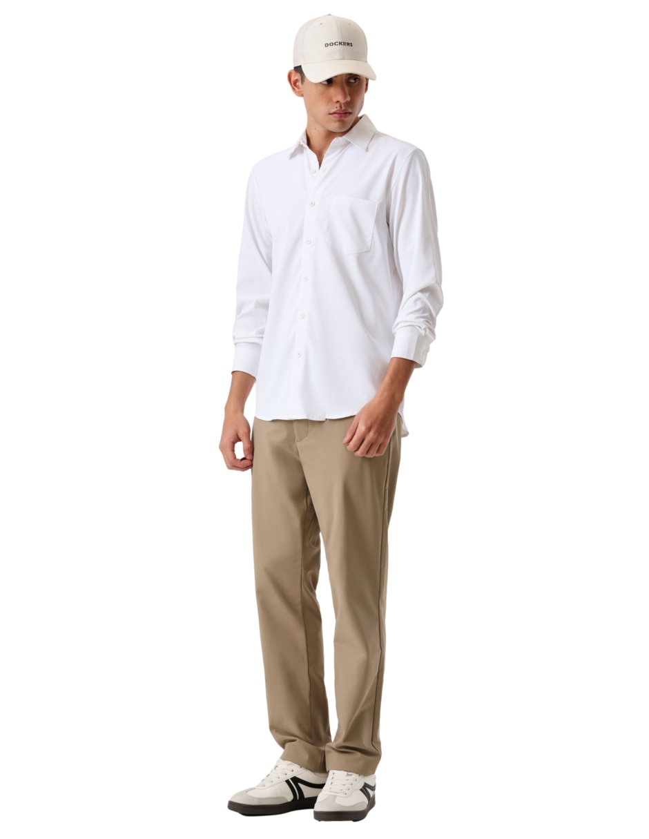 Camisa casual manga larga para hombre 4