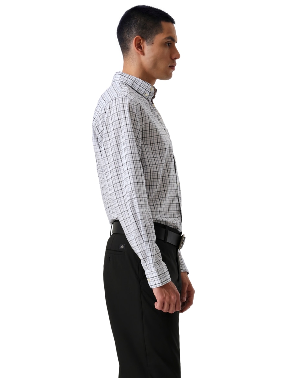 Camisa de vestir de algodón manga larga para hombre 2