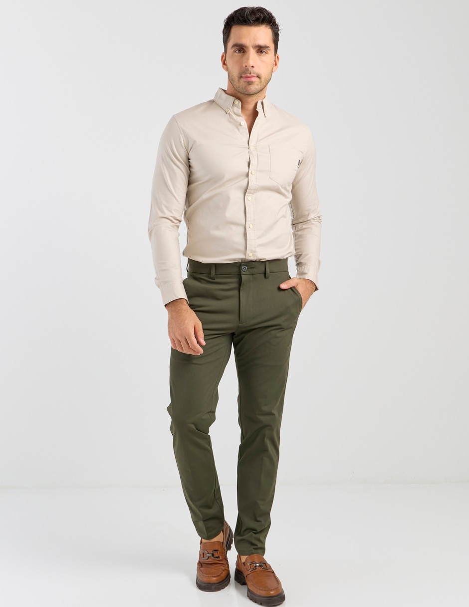 Camisa casual de algodón manga larga para hombre 3