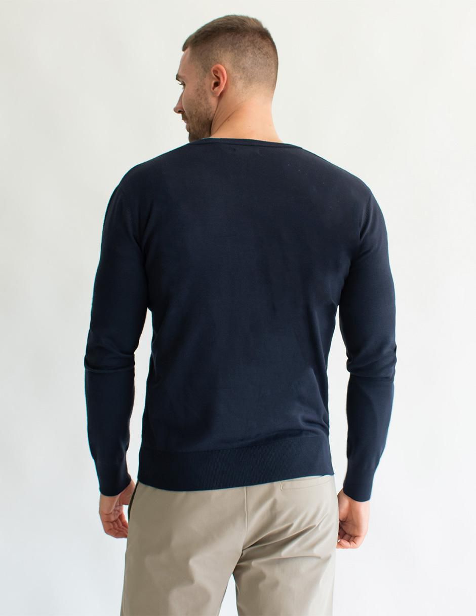 Suéter cuello v para hombre 2