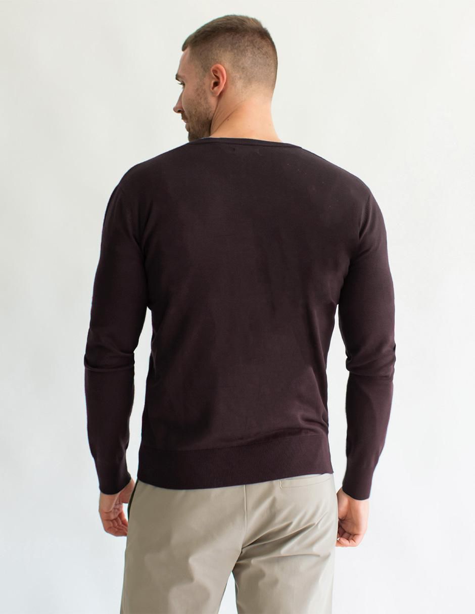 Suéter cuello V para hombre 2