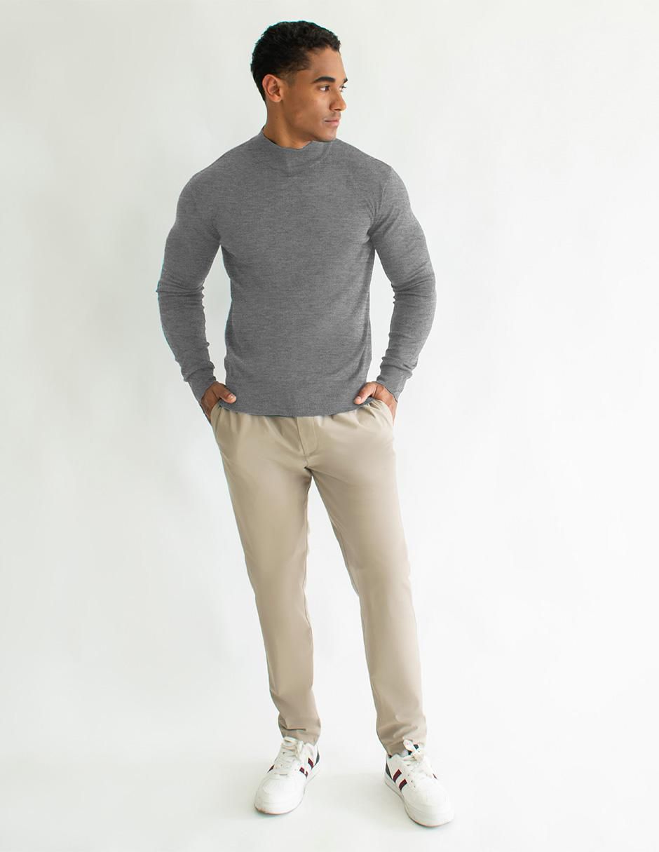 "suéter" generra "cuello" alto "para hombre"