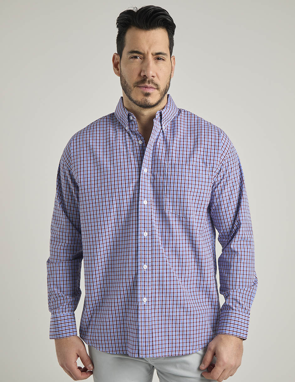 Camisa casual manga larga para hombre 2
