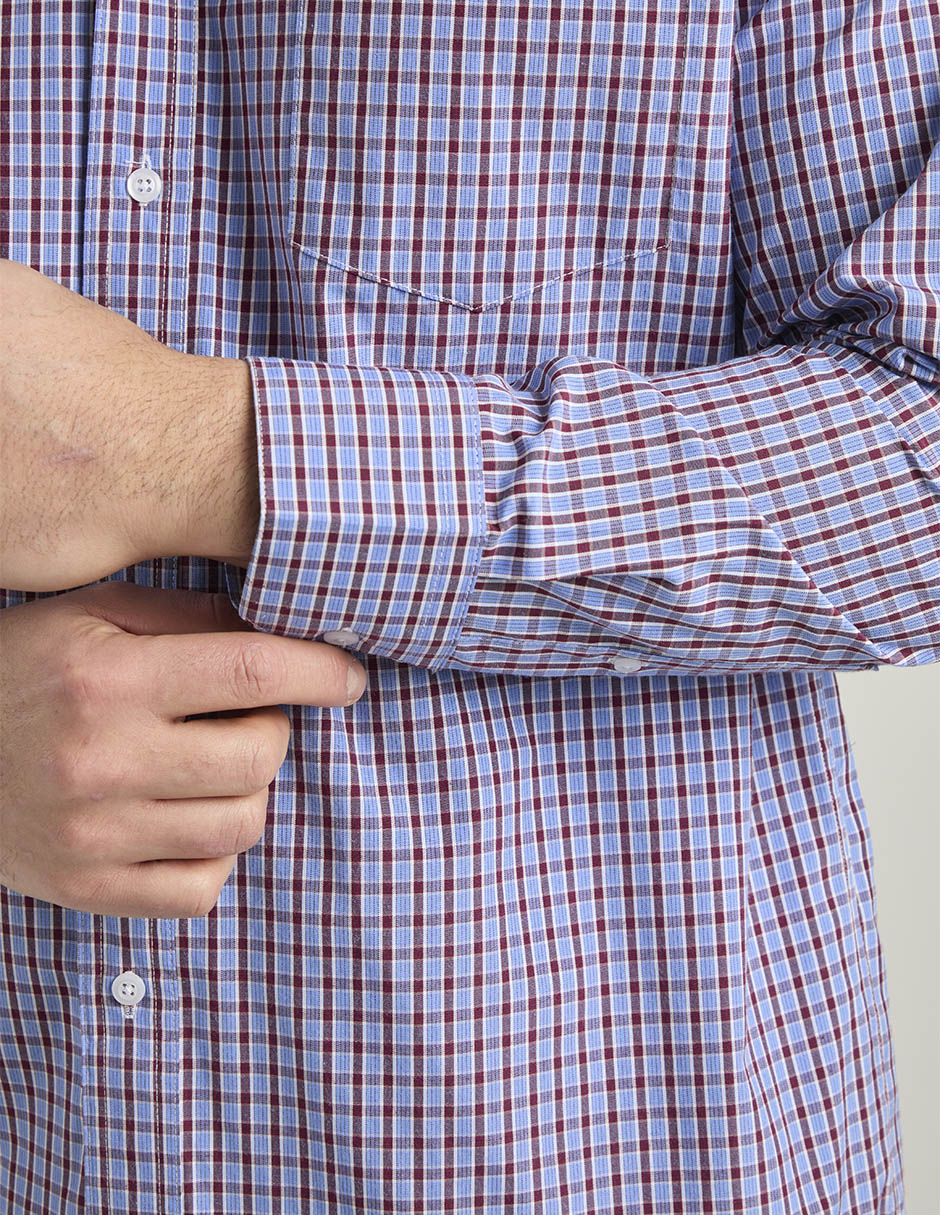 Camisa casual manga larga para hombre 5