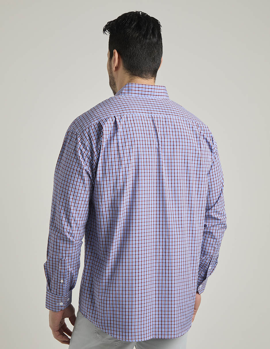 Camisa casual manga larga para hombre 6
