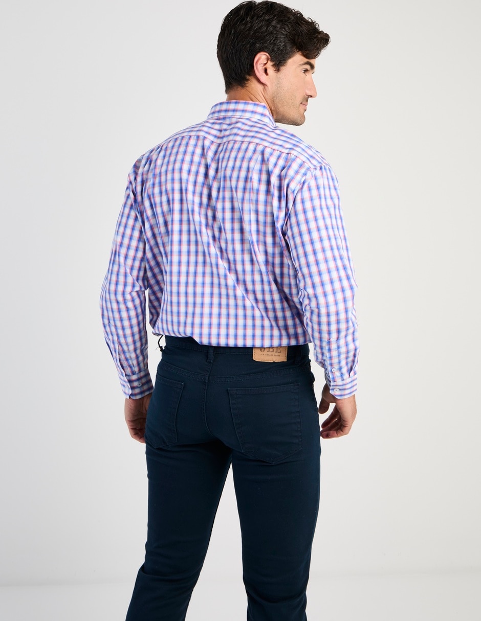 Camisa casual manga larga para hombre 2