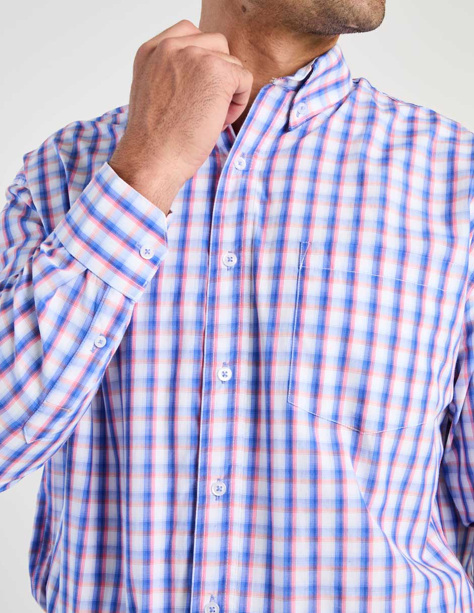 Camisa casual manga larga para hombre 4