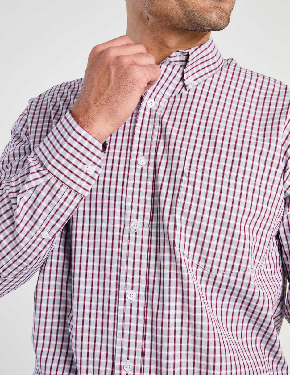 Camisa casual manga larga para hombre 4