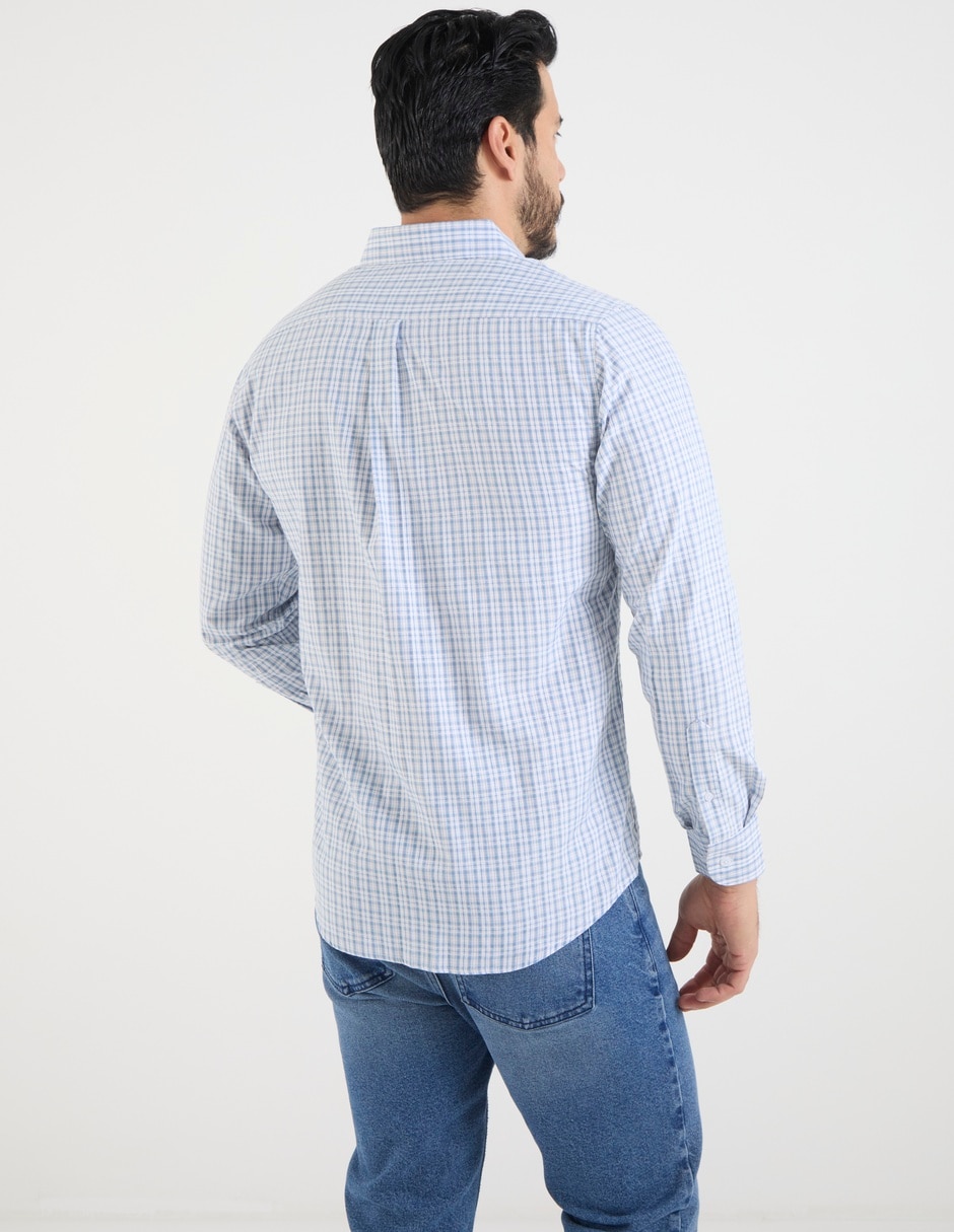 Camisa casual manga larga para hombre 2