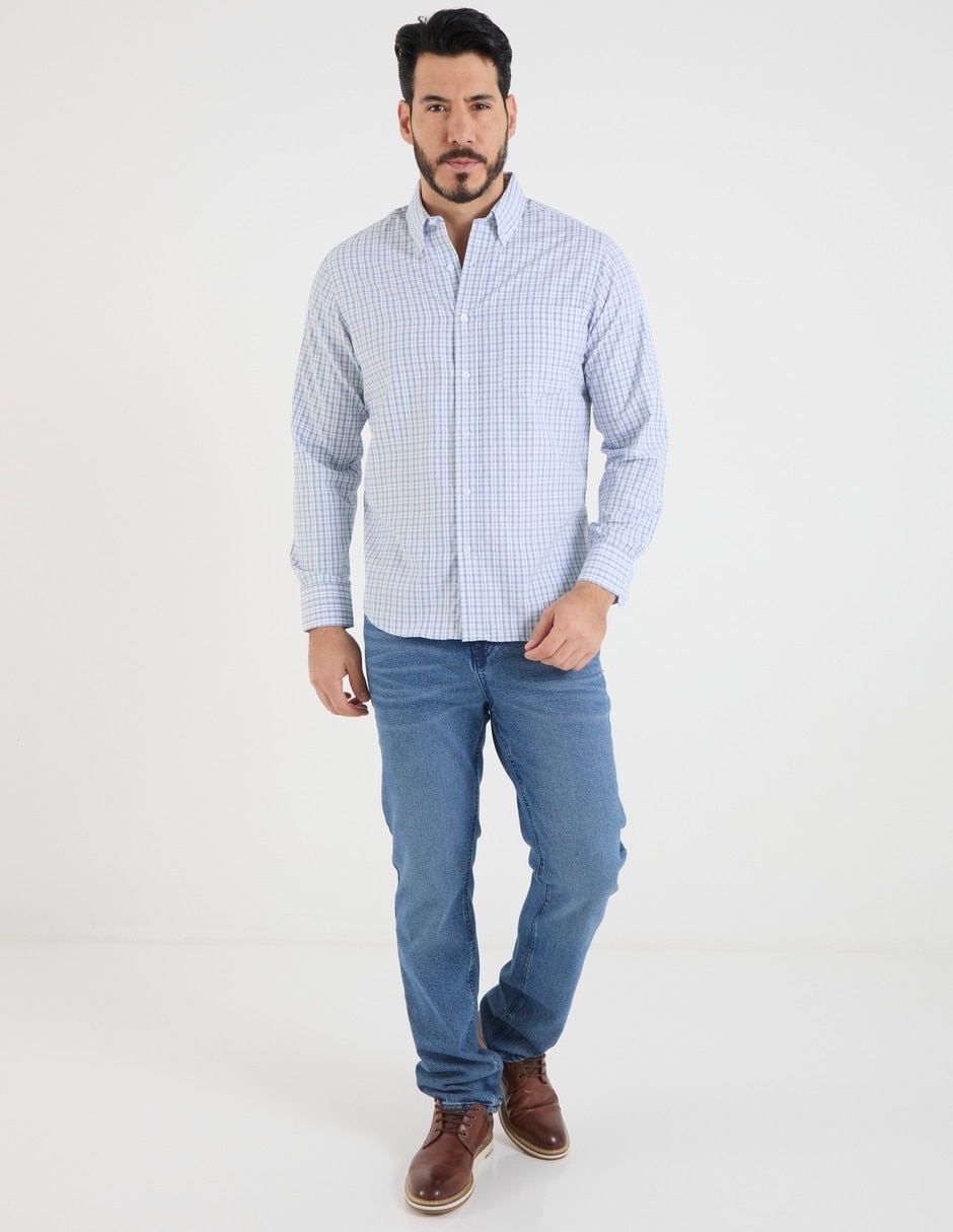 Camisa casual manga larga para hombre 3